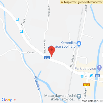 Google map: Česká 183/22, Letovice